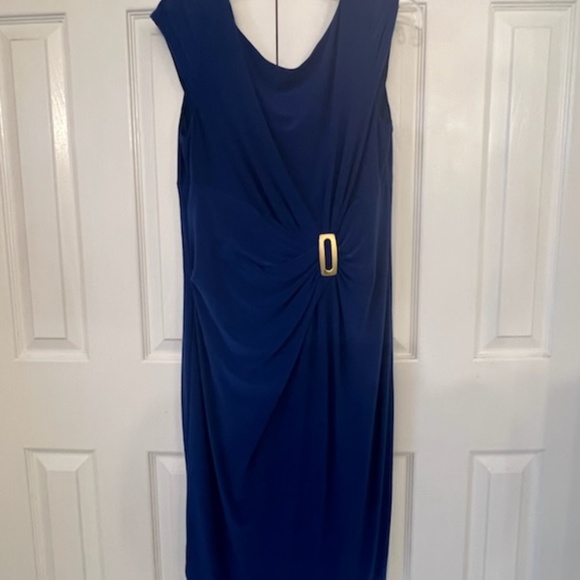 Ann Klein Royal Blue Dress 14 - Picture 2 of 8